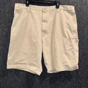 Rustler Men's Carpenter Shorts Brown Utility Workwear Hammer Loop Size 42 Hiking